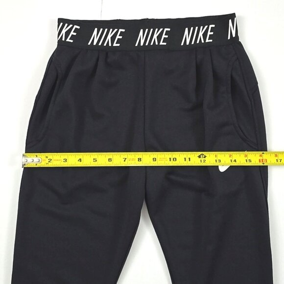 NIKE Dri-Fit Studio Girls Black Training Joggers Elastic Waist Pockets Size M - Picture 11 of 13